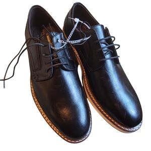 New Perry Ellis Classic Portfolio Monte Oxford Black Shies Size 10